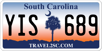 SC license plate YIS689