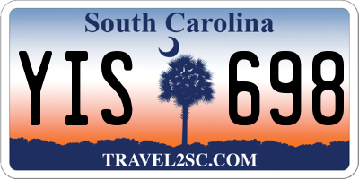 SC license plate YIS698