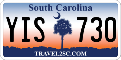 SC license plate YIS730