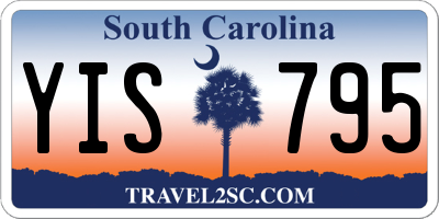 SC license plate YIS795