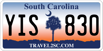 SC license plate YIS830