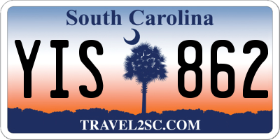 SC license plate YIS862