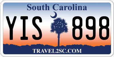 SC license plate YIS898