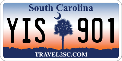SC license plate YIS901