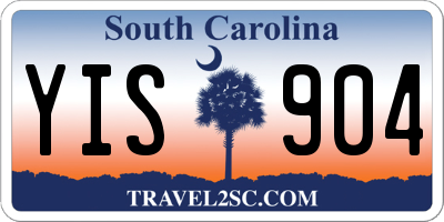 SC license plate YIS904