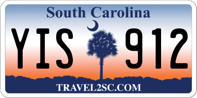SC license plate YIS912