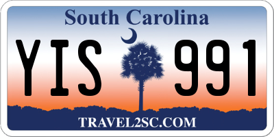 SC license plate YIS991