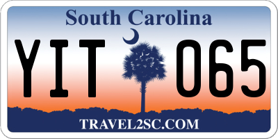 SC license plate YIT065