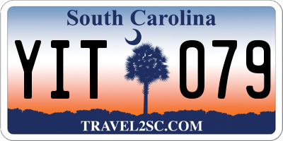 SC license plate YIT079