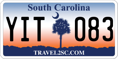 SC license plate YIT083