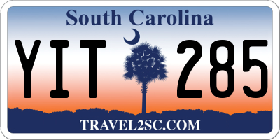 SC license plate YIT285