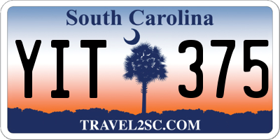 SC license plate YIT375