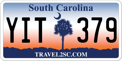 SC license plate YIT379