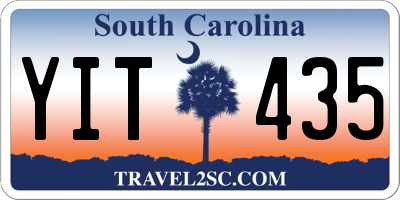 SC license plate YIT435