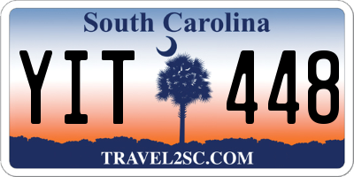 SC license plate YIT448