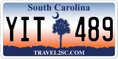 SC license plate YIT489