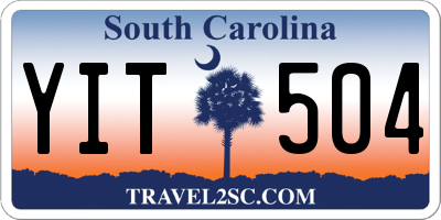 SC license plate YIT504