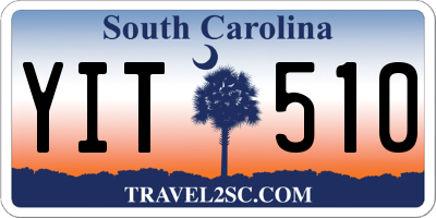 SC license plate YIT510