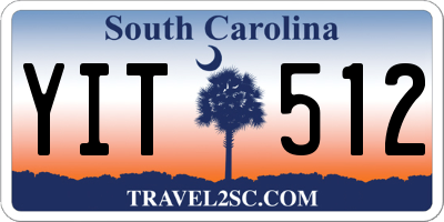 SC license plate YIT512