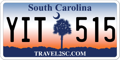 SC license plate YIT515