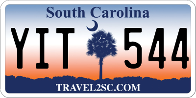 SC license plate YIT544
