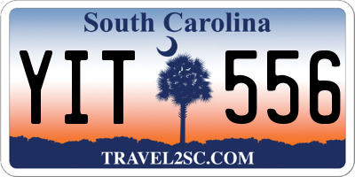 SC license plate YIT556