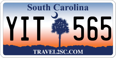 SC license plate YIT565