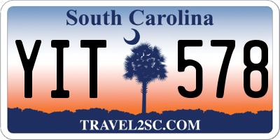 SC license plate YIT578