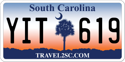 SC license plate YIT619