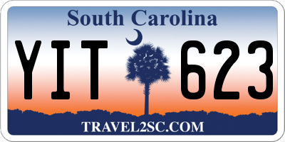 SC license plate YIT623