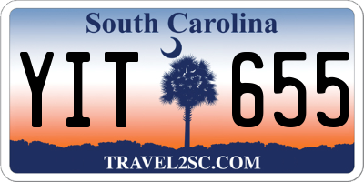 SC license plate YIT655