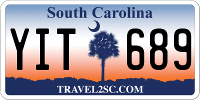 SC license plate YIT689