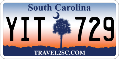 SC license plate YIT729