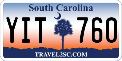 SC license plate YIT760