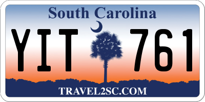 SC license plate YIT761