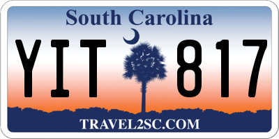 SC license plate YIT817