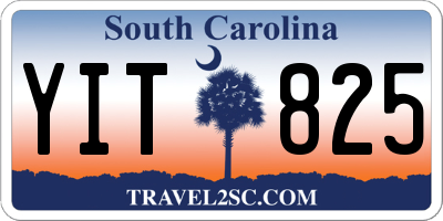 SC license plate YIT825