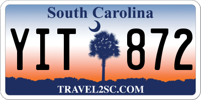 SC license plate YIT872