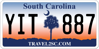 SC license plate YIT887