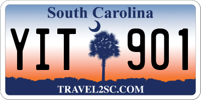 SC license plate YIT901