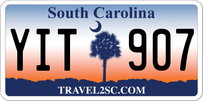 SC license plate YIT907