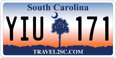 SC license plate YIU171