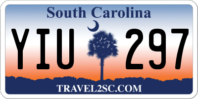 SC license plate YIU297