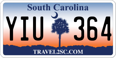 SC license plate YIU364