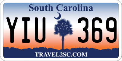 SC license plate YIU369