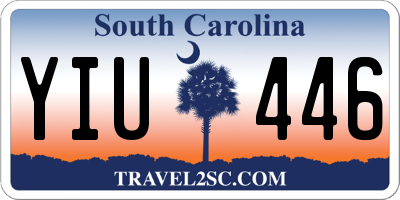 SC license plate YIU446