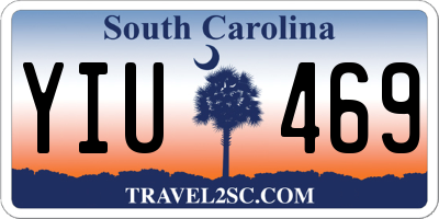 SC license plate YIU469