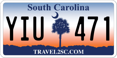 SC license plate YIU471