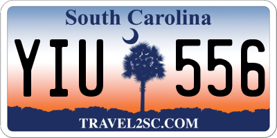 SC license plate YIU556