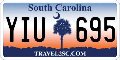 SC license plate YIU695